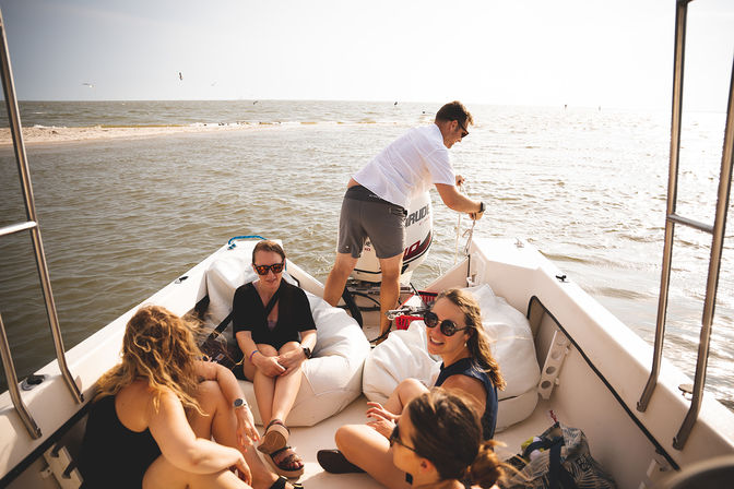 Sandbar Yoga & Boat Cruise: Private Guided Eco-Tour, Yoga & Optional Dock Bar Hopping (Up to 6 People) image 2