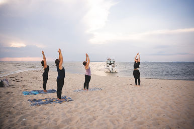 Sandbar Yoga & Boat Cruise: Private Guided Eco-Tour, Yoga & Optional Dock Bar Hopping (Up to 6 People) image 3