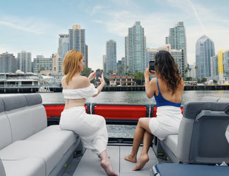 San Diego Bay Bash: Self-Drive Pontoon for Birthdays, Bachelorettes & Boujee Besties image 1