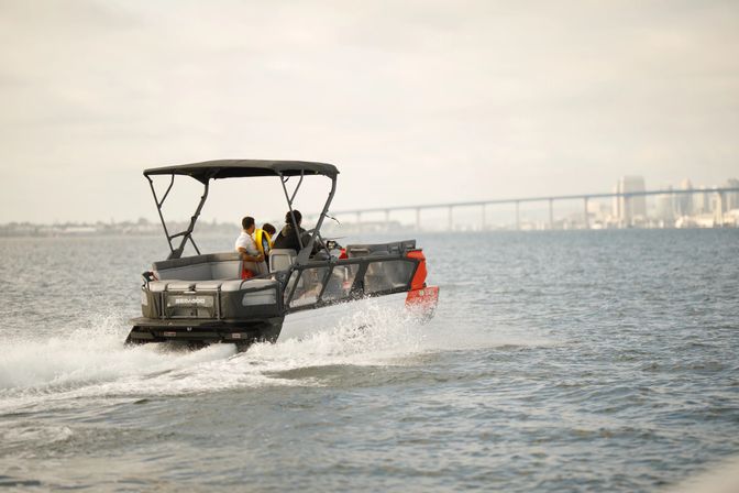 San Diego Bay Bash: Self-Drive Pontoon for Birthdays, Bachelorettes & Boujee Besties image 3