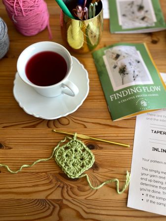 Tea Talks & Tiny Stitches: Intro to Crochet Class with Calming Tea image 5