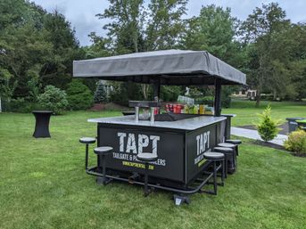 Mobile Bar & Party Trailer with Optional Grill Cook, Catering & Custom Graphics (BYOB) image