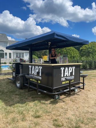 Mobile Bar & Party Trailer with Optional Grill Cook, Catering & Custom Graphics (BYOB) image 3