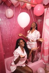 All-Pink Photoshoot & Overnight Stay at the The Pink Speakeasy! image 61