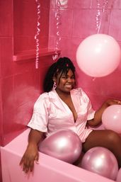 All-Pink Photoshoot & Overnight Stay at the The Pink Speakeasy! image 60
