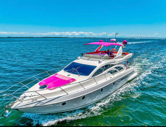 Pink Miami Yacht Rental The Pink Panther: Pink 60ft Azimut image