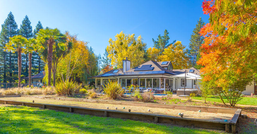 Luxury Villa & 6 Acre Ranch in Sonoma Wine Country: Springwater Pool, Hot Tub, Bocce, Creek & Event Barn image 8