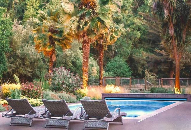 Luxury Villa & 6 Acre Ranch in Sonoma Wine Country: Springwater Pool, Hot Tub, Bocce, Creek & Event Barn image 5