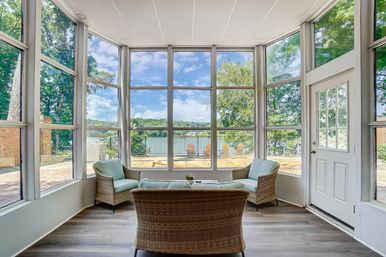 Rivers Edge: Scenic Waterfront Retreat with Private Dock + Fire Pit image 6