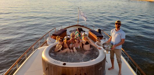 Premium BYOB Yacht Party with Captain, Jacuzzi & Pool on Board image 6