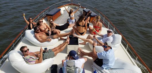 Premium BYOB Yacht Party with Captain, Jacuzzi & Pool on Board image 2