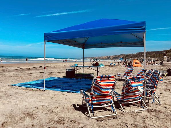 Ultimate Beach Setup: Everything You Need, Including Tent, Chairs, Beach Games & More (5-8 People) image 1