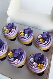 Bespoke Sugar Flower Cupcakes: One Dozen Luxury Cupcakes Topped with Hand Sculpted Florals image 8