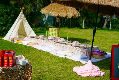 Beachy Vibe Luxury Picnic with the Guest of Honor in Front of the Soothing Sea image 2