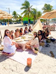 Beachy Vibe Luxury Picnic with the Guest of Honor in Front of the Soothing Sea image 1