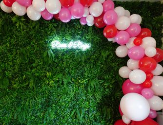 Insta-Perfect Custom Party Decoration Package for Your Party: Balloon Garland, Bedroom Suite and More image