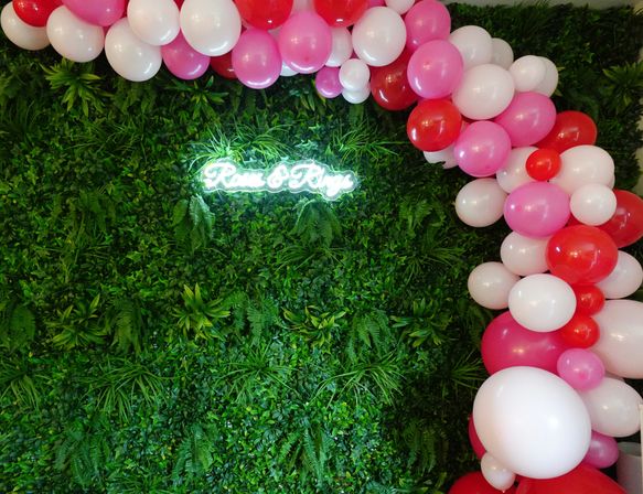 Insta-Perfect Custom Party Decoration Package for Your Party: Balloon Garland, Bedroom Suite and More image 1
