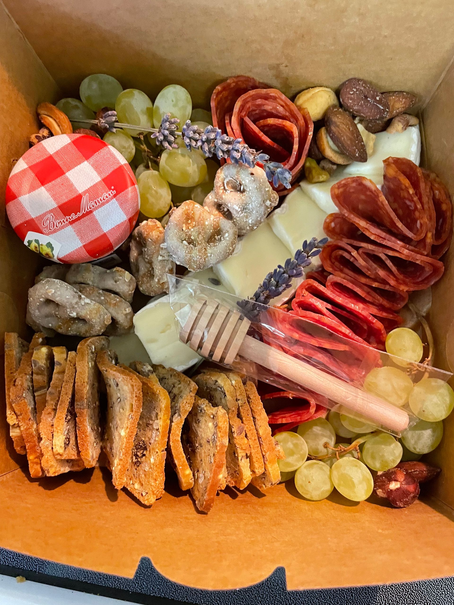 Charcuterie Boxes - a portable single-serving charcuterie board!