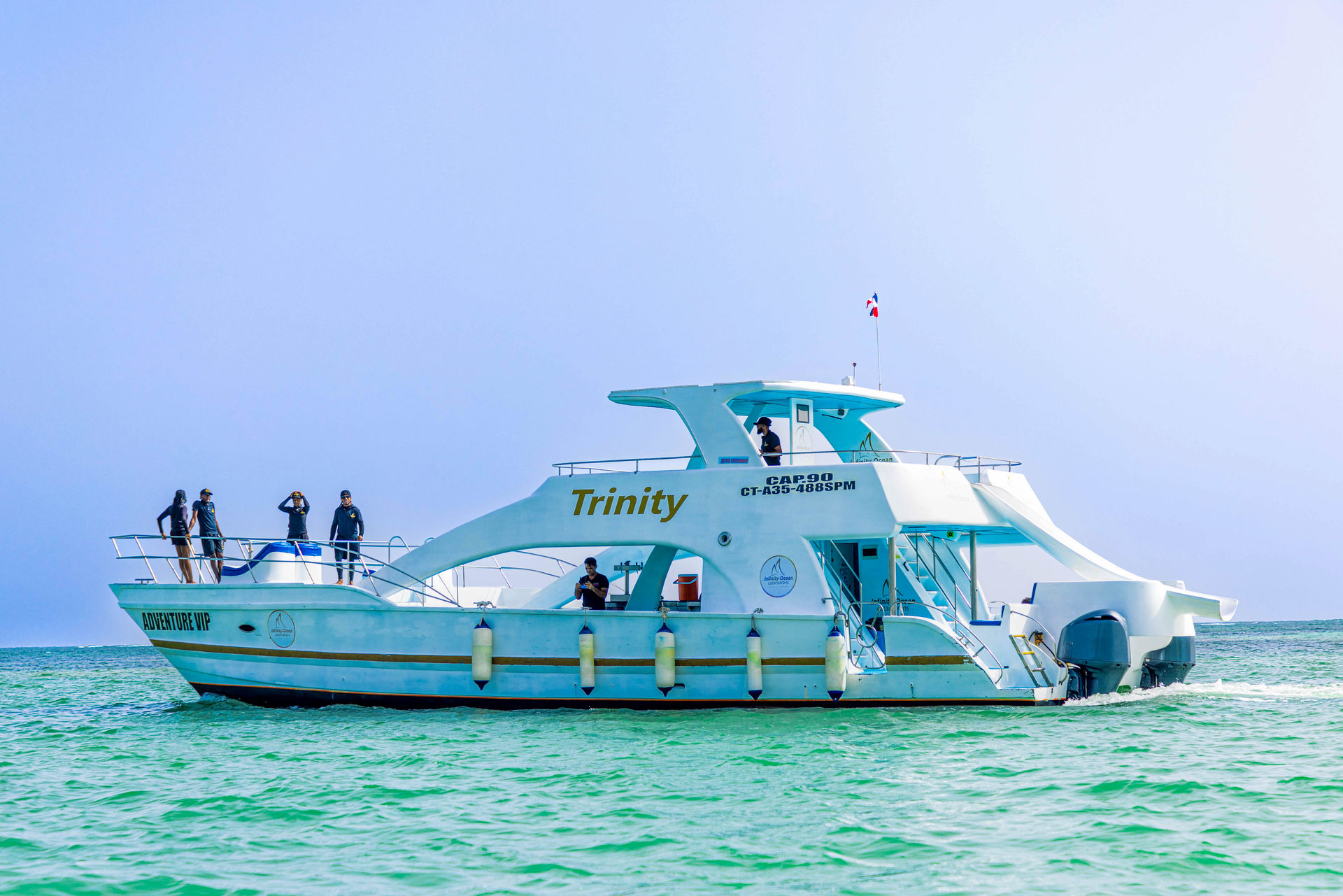 Private 3-Hour Catamaran Cruise: Snorkeling, Natural Pool, BBQ & Open Bar (Up to 120 Guests) image 1