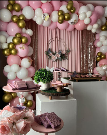 Insta-Worthy Balloon Arches/Flower Walls and Custom Backdrop Party Setup & Decor image 3