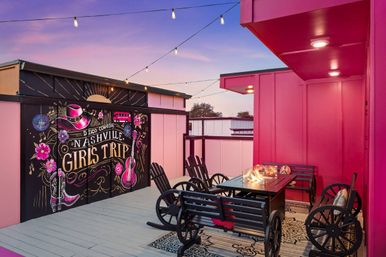Disco Cowgirl: Rooftop Lounge + Fireplace & Minutes to Broadway image 1