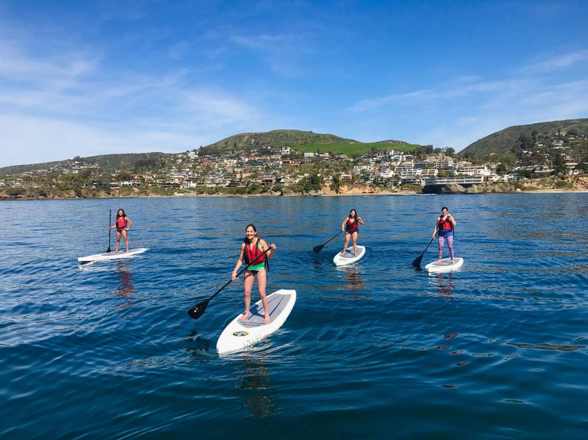 Surfing or Paddle Boarding Lessons at Laguna Beach: Reefs, Hidden Beaches, Dolphins, Marine Life, and More image 1