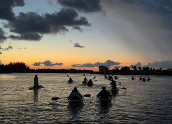Magical Sunset Paddle: Clear Kayak or Paddleboard Experience image 5