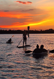 Magical Sunset Paddle: Clear Kayak or Paddleboard Experience image 2