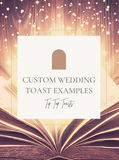 Thumbnail image for Wedding or Party Personal & Funny Toast Templates & Writing Requests by Professional Writer