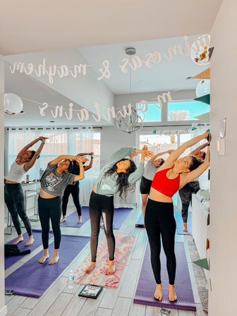 Balanced Babe Private Group Yoga Class, Custom Playlist & Mimosa Add-On image 8