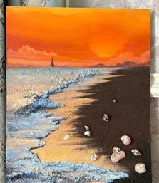 Hands-On Creative Workshop: Natural Quartz Sand Texture Art image 5