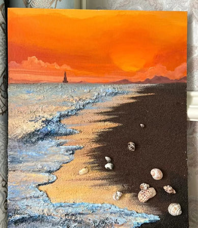 Hands-On Creative Workshop: Natural Quartz Sand Texture Art image 5