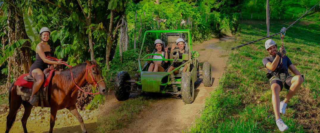 Half Day Fun 3 in One: Off-Road Buggies, Jungle Ziplines & Horseback Riding for the Ultimate Adventure image 3