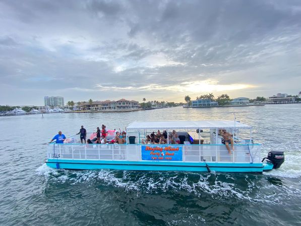 Island Time Boat Cruise in Fort Lauderdale with Sandbar Swim and Insta-Worthy Floaties (BYOB) image 12