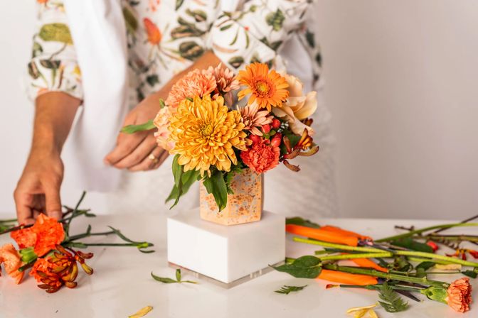 Sip, Create & Bloom: Flower Arranging with Chic Sips image 1