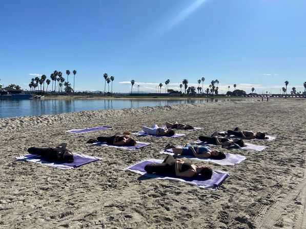 Private Group Yoga Class with Mimosas, Fresh Juices & Live Music image 8