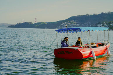 Stylish Electric Duffy Boat Rental: Cruise the Stunning Sausalito Coastline with Your Crew image 1