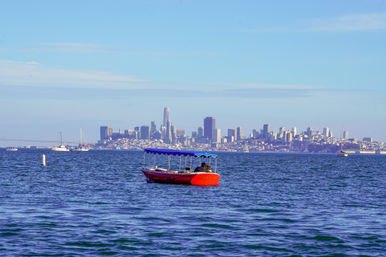 Stylish Electric Duffy Boat Rental: Cruise the Stunning Sausalito Coastline with Your Crew image 4