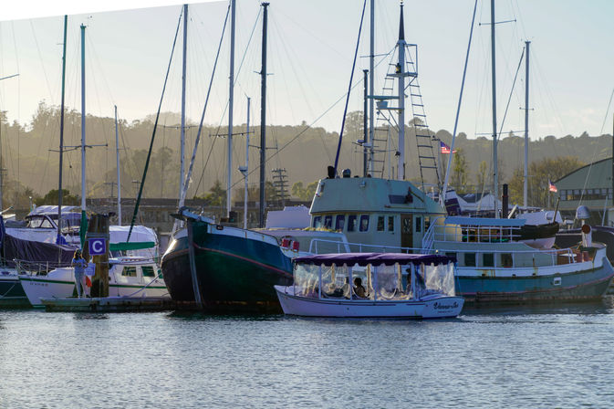 Stylish Electric Duffy Boat Rental: Cruise the Stunning Sausalito Coastline with Your Crew image 7