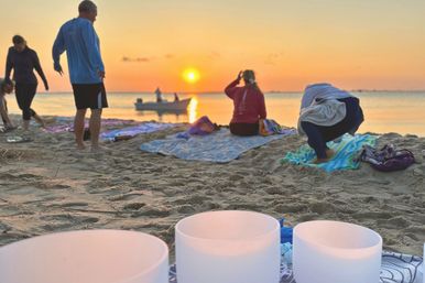 Beach Sound Bath: Mats + Lavender Eye Pillows Included for Ultimate Relaxation image 4