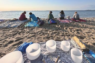 Beach Sound Bath: Mats + Lavender Eye Pillows Included for Ultimate Relaxation image 6