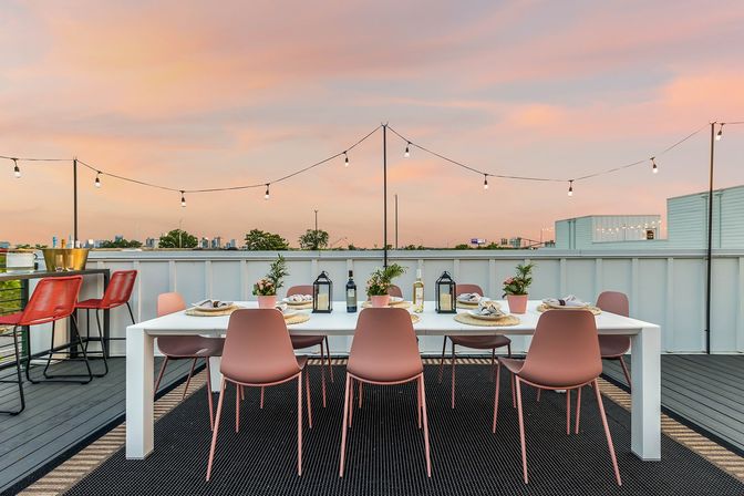 Bourbon and Bubbles: Retro Speakeasy-Style Home with Rooftop Hot Tub image 39