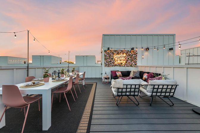 Bourbon and Bubbles: Retro Speakeasy-Style Home with Rooftop Hot Tub image 38