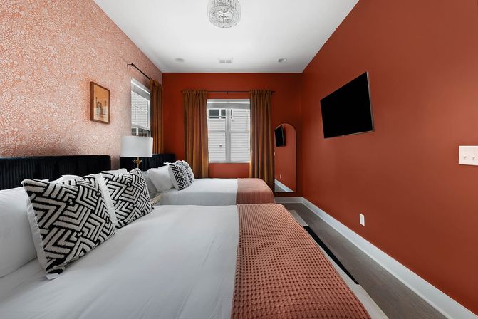 Bourbon and Bubbles: Retro Speakeasy-Style Home with Rooftop Hot Tub image 13