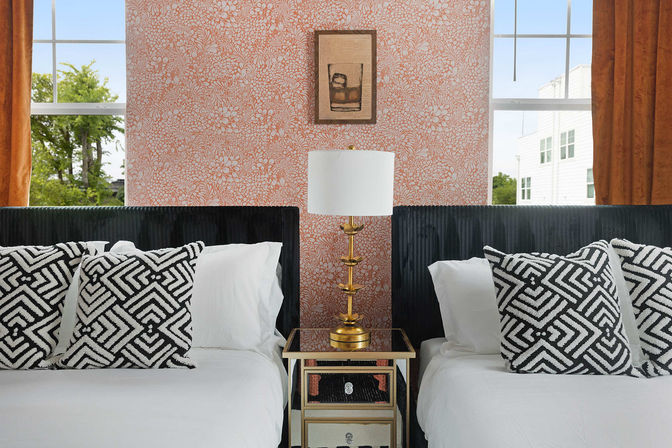Bourbon and Bubbles: Retro Speakeasy-Style Home with Rooftop Hot Tub image 16