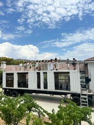 "Semi Toasted Wine Tour" Bachelorette Package on an 18-Wheeler Trailer Bus (Up to 40 People) image