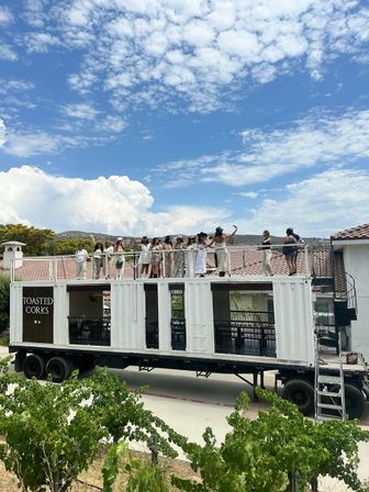 "Semi Toasted Wine Tour" Bachelorette Package on an 18-Wheeler Trailer Bus (Up to 40 People) image 1