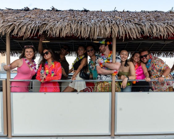 Private Tiki Boat Celebration: BYOB with Tropical Vibes + Incredible Views image 1