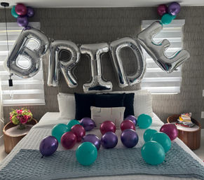 Bride Room Decor with 36’ Bride Sign, Scattered Balloons & More! image 1