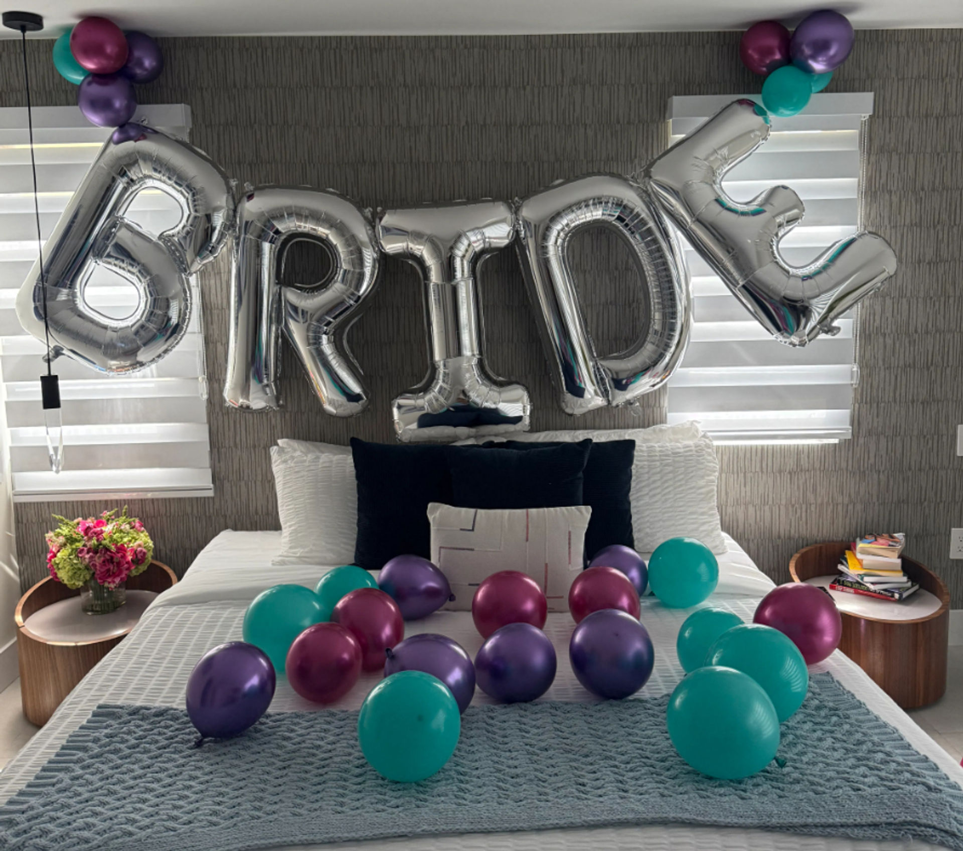 Bride Room Decor with 36’ Bride Sign, Scattered Balloons & More! image 1